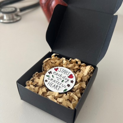 Grateful Heart Pin
