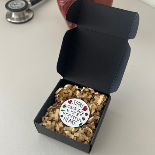 Grateful Heart Pin