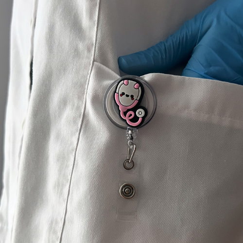 Ecuson stetoscop pink